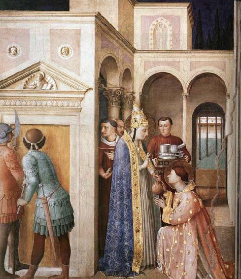 ANGELICO  Fra St Lawrence Receives the Treasures of the Church Spain oil painting art